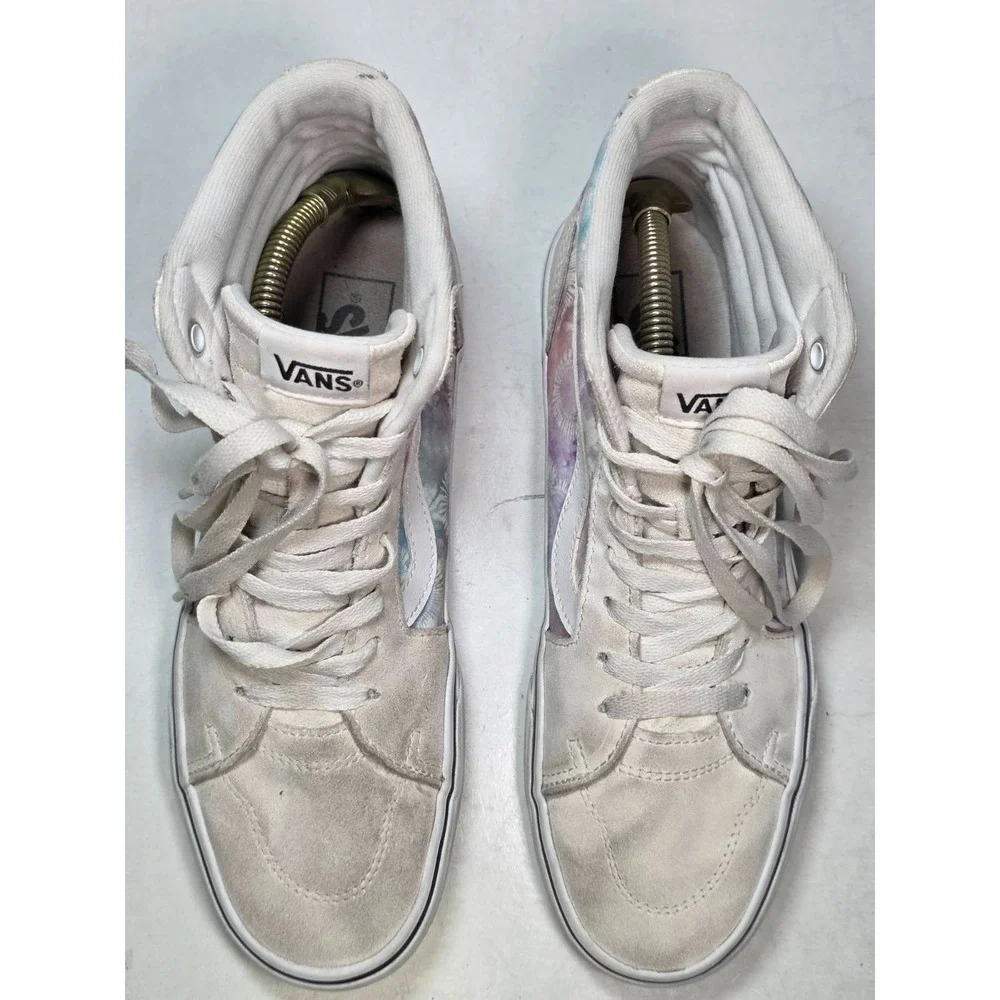 Vans‎ Filmore Hi Heart Tie Dye Women's Sneakers Size 8.5 High Top Suede Shoes